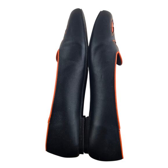 Strange Cvlt Jack O Lantern Flats Hot Topic Black Orange Gothic Hot Topic SZ 11 - Picture 6 of 9